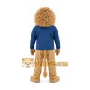 Blue Shirt Lion Mascot Costume