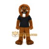 Black Shirt Lion Mascot Costume Black Shirt Lion Mascot Costume