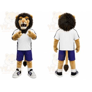 Sporty Lion Boy Mascot Costume