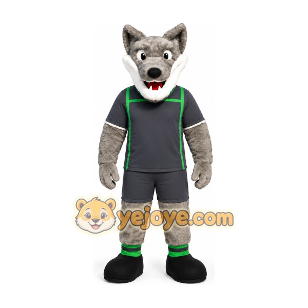 Gray Wolf Mascot Costume