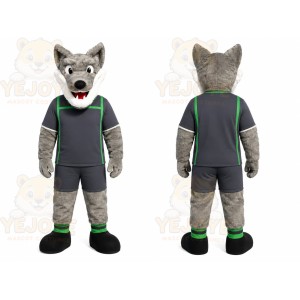 Gray Wolf Mascot Costume