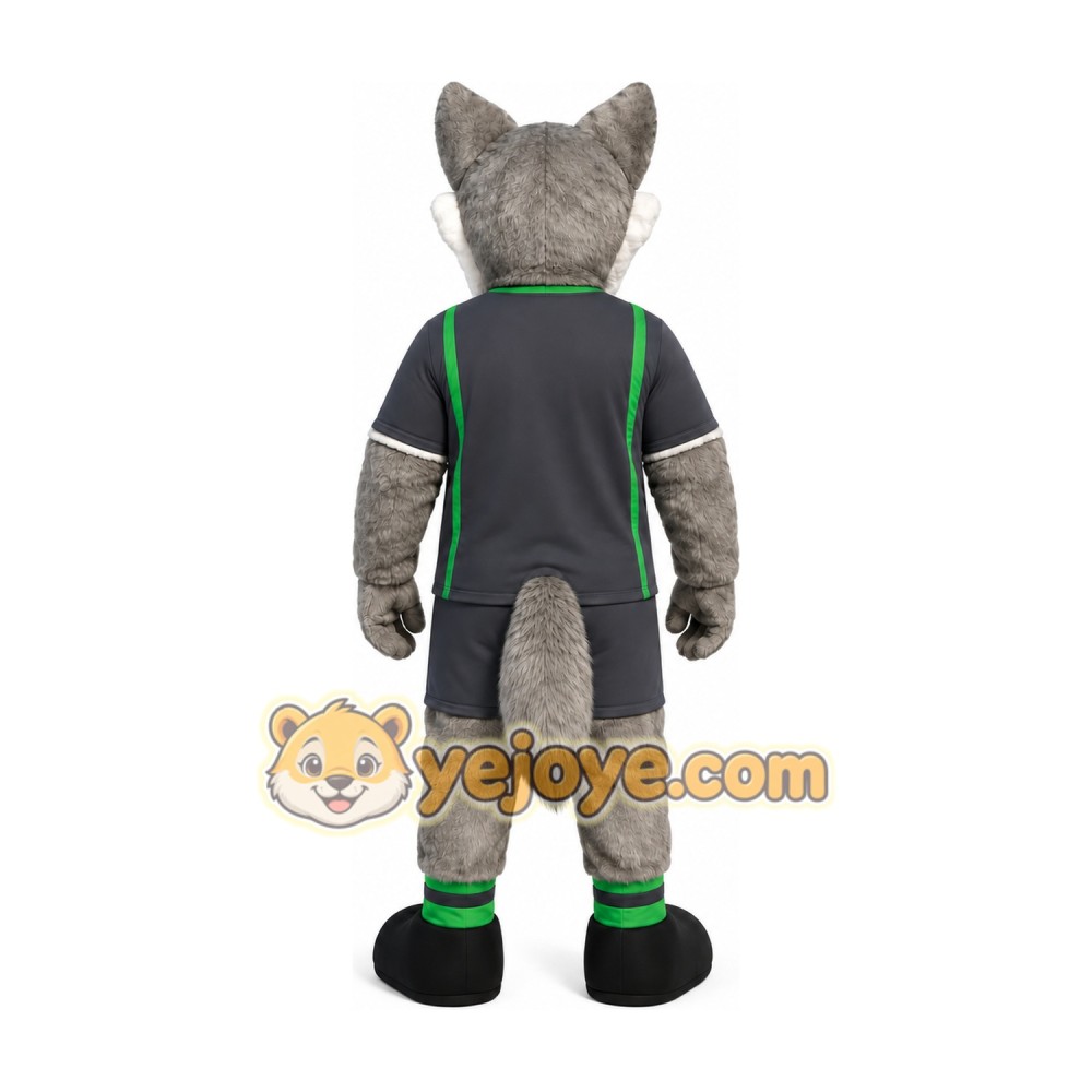 Gray Wolf Mascot Costume Gray Wolf Mascot Costume