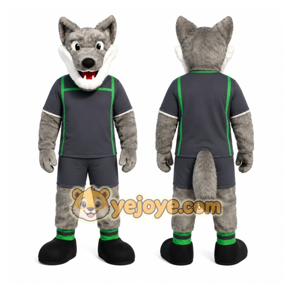 Gray Wolf Mascot Costume