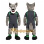 Gray Wolf Mascot Costume