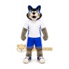 Blue Wolf Mascot Costume Blue Wolf Mascot Costume