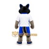 Blue Wolf Mascot Costume Blue Wolf Mascot Costume