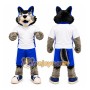 Blue Wolf Mascot Costume