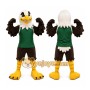  Green Shirt Bald Eagle Mascot Costume
