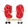Red Steak Mascot Costume