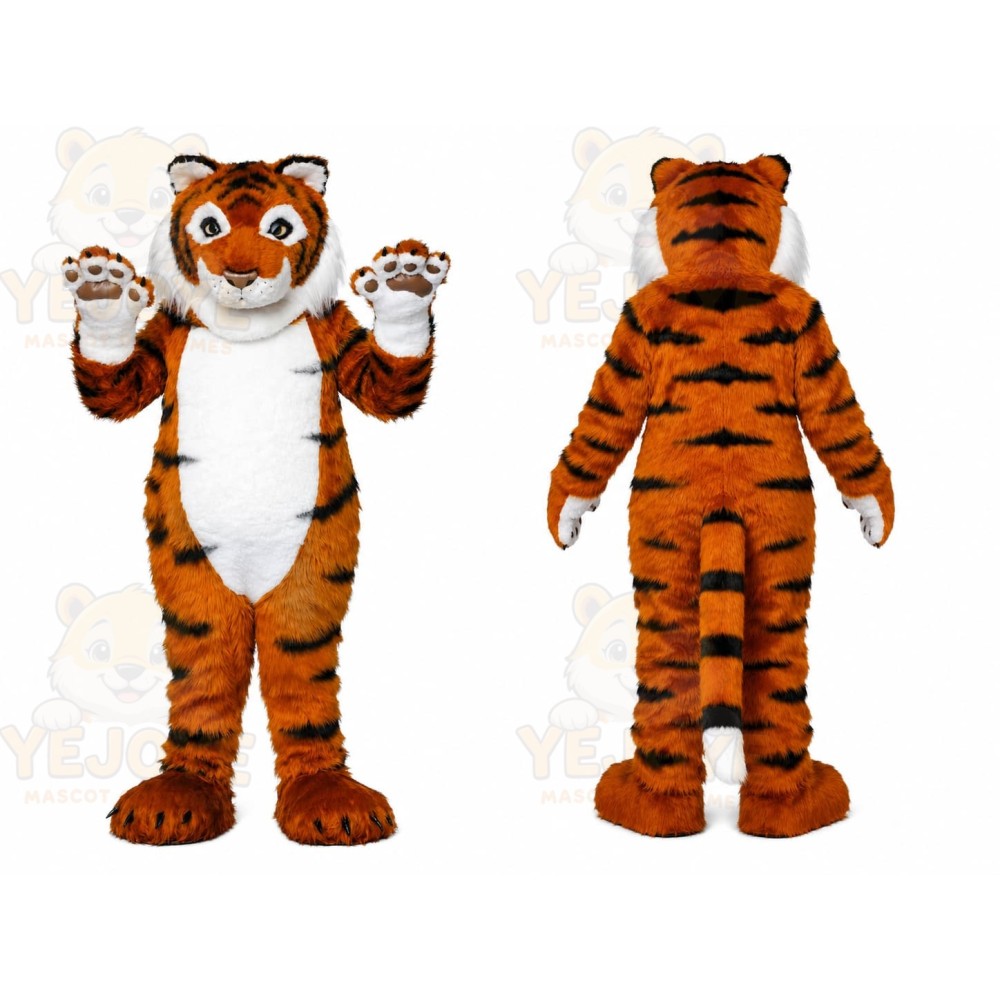 Orange Tiger Mascot Costume