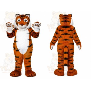 Orange Tiger Mascot Costume