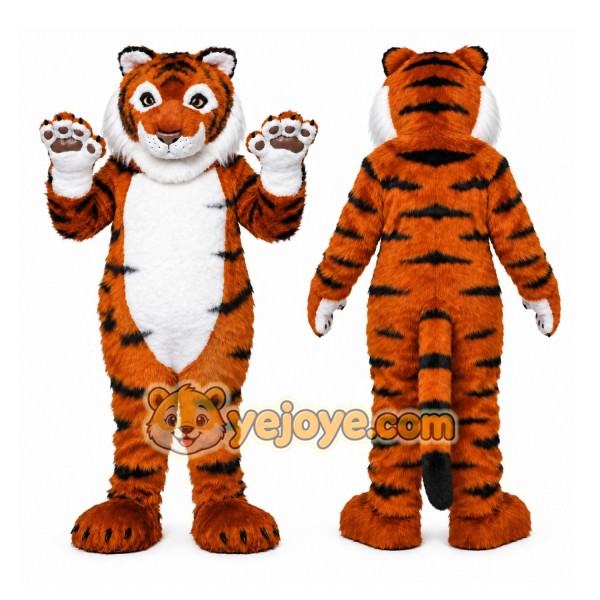 Orange Tiger Mascot Costume