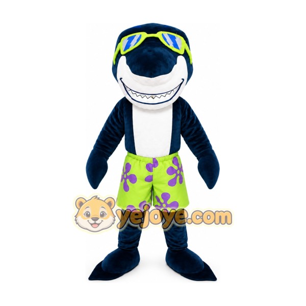 Blue Shark Mascot Costume