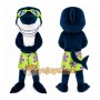 Blue Shark Mascot Costume