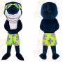 Blue Shark Mascot Costume