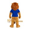 Blue Shirt Lion Mascot Costume