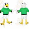 Green Shirt Eagle Mascot Costume