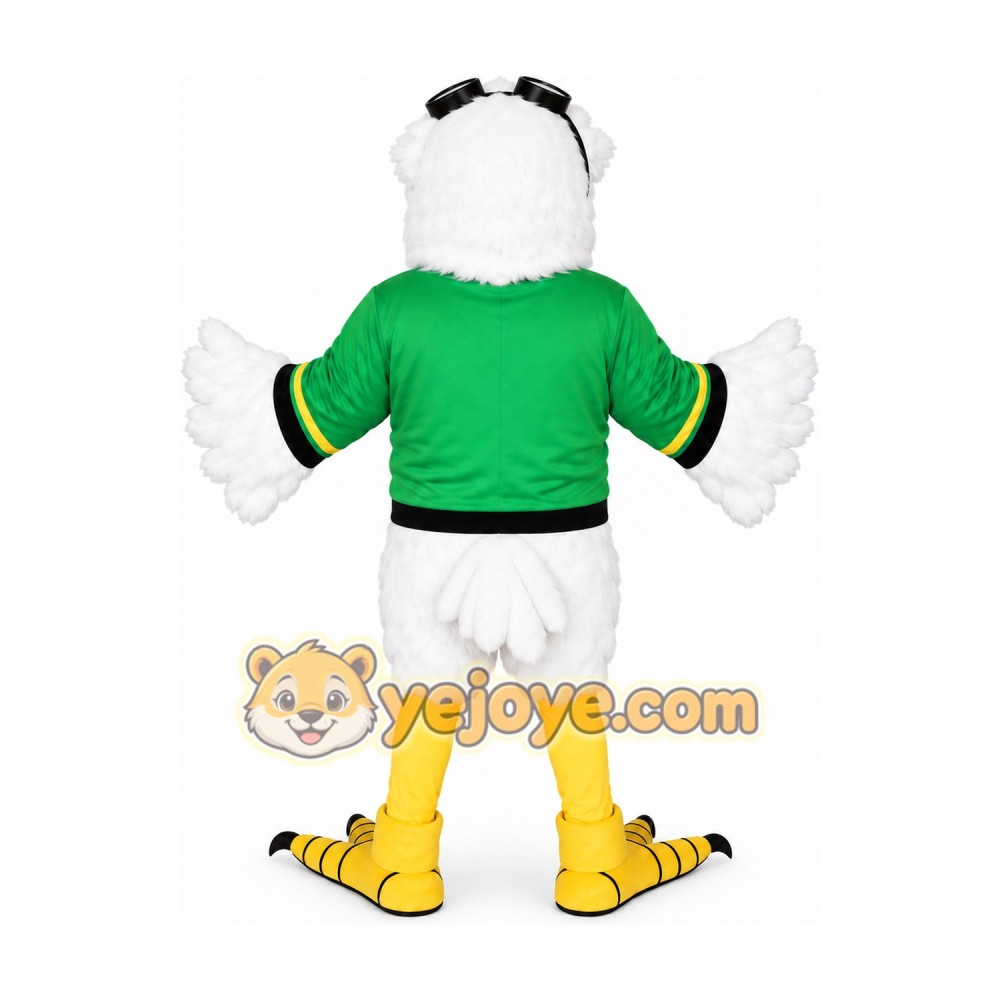 Green Shirt Eagle Mascot Costume Green Shirt Eagle Mascot Costume