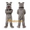 Gray Bulldog Mascot Costume Gray Bulldog Mascot Costume