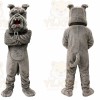 Gray Bulldog Mascot Costume