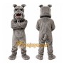 Gray Bulldog Mascot Costume