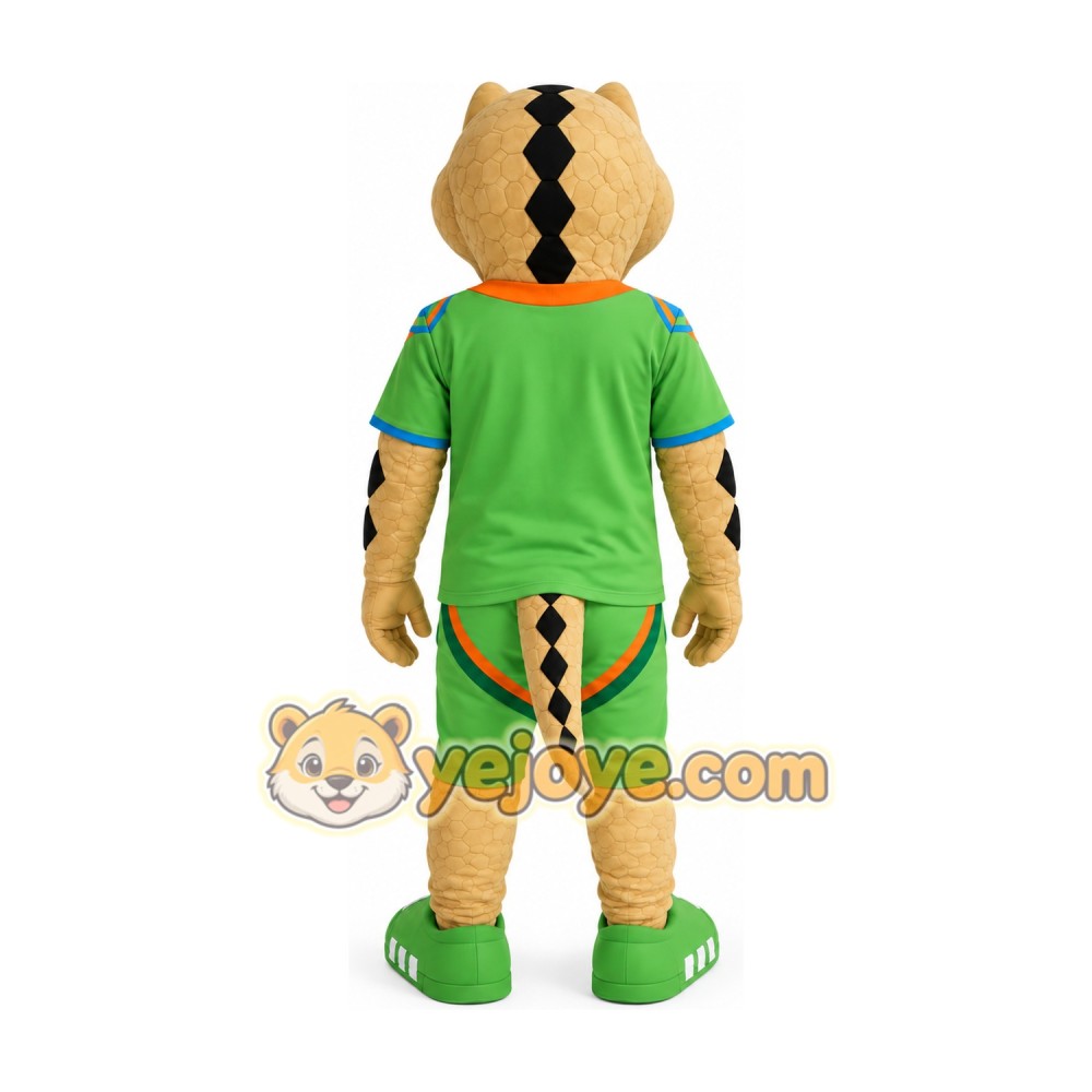 Green Shirt Rattlesnake Mascot Costume