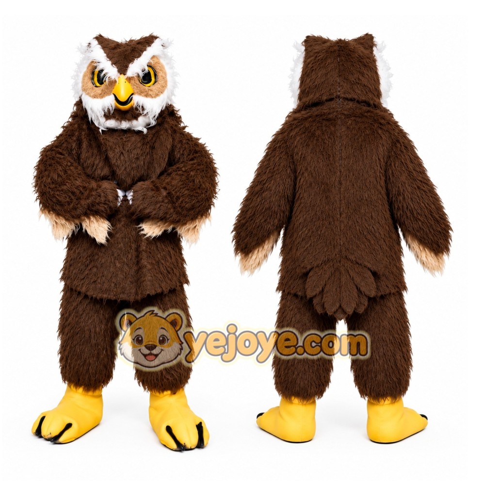 Brown Owl Mascot Costume Brown Owl Mascot Costume