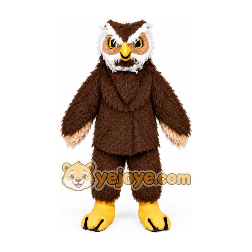 Brown Owl Mascot Costume Brown Owl Mascot Costume