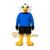 Eagle Blue Shirt Mascot Costume Eagle Blue Shirt Mascot Costume