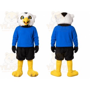 Eagle Blue Shirt Mascot Costume
