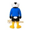 Eagle Blue Shirt Mascot Costume Eagle Blue Shirt Mascot Costume