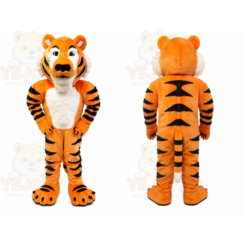 Orange Tiger Mascot Costume