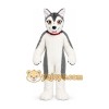 White Husky Mascot Costume