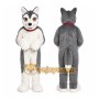White Husky Mascot Costume