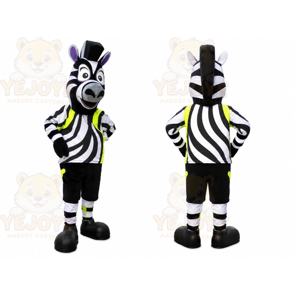 Zebra Character Mascot Costume
