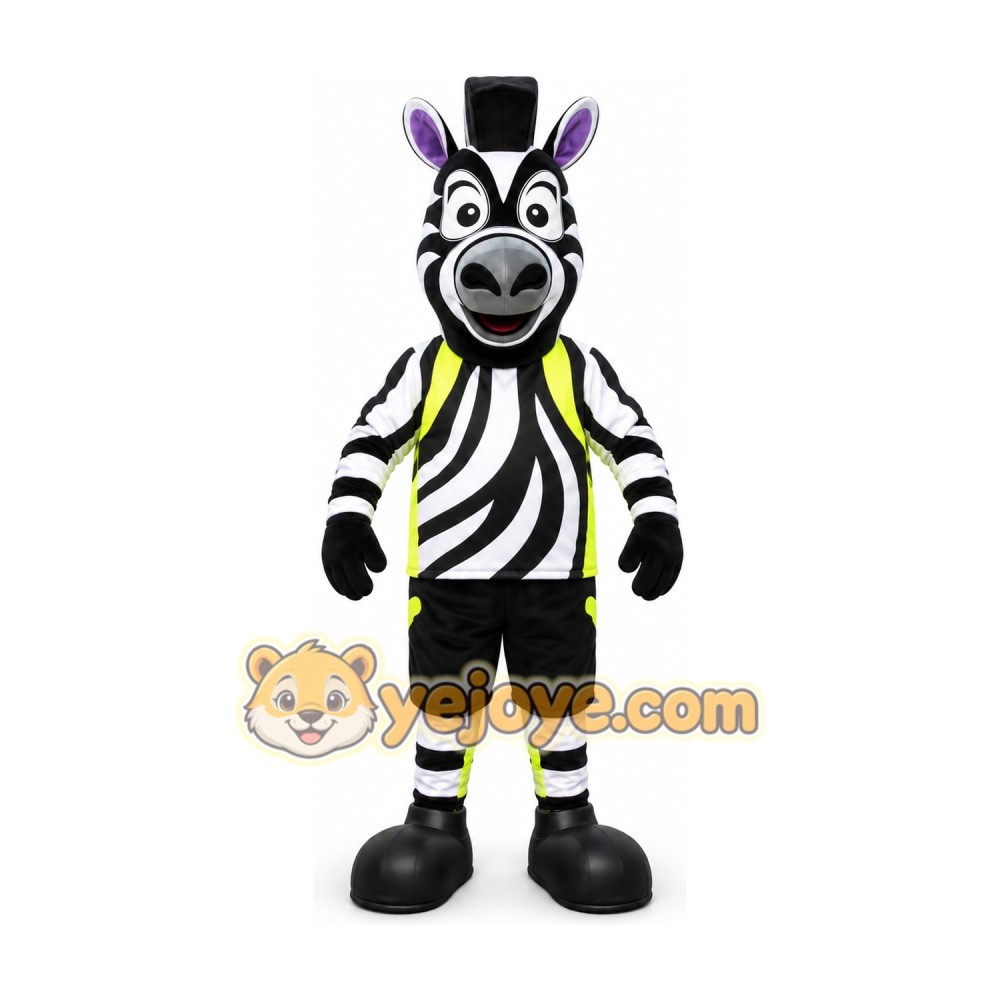 Zebra Character Mascot Costume Zebra Character Mascot Costume