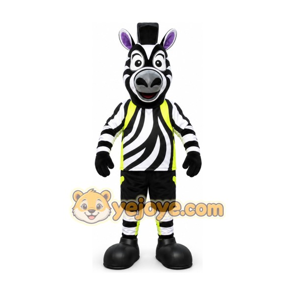 Zebra Character Mascot Costume