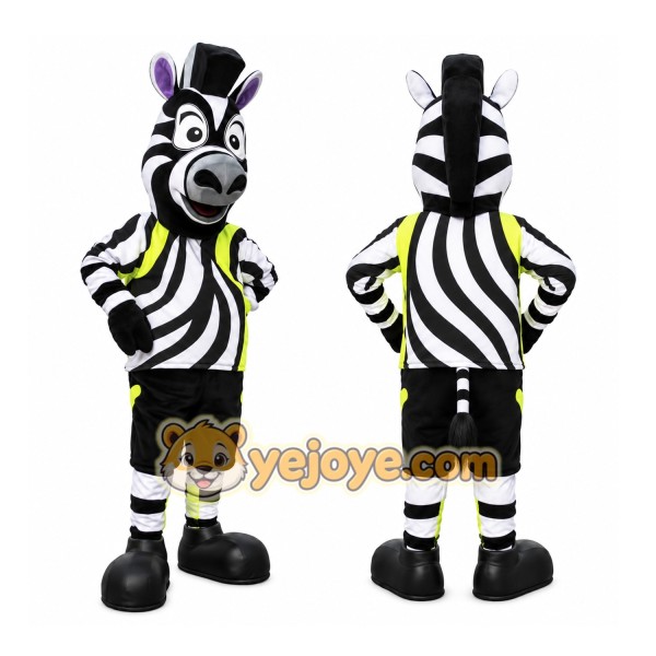 Zebra Character Mascot Costume