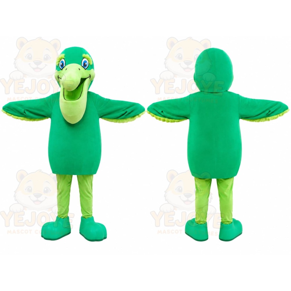 Green Bird Mascot Costume