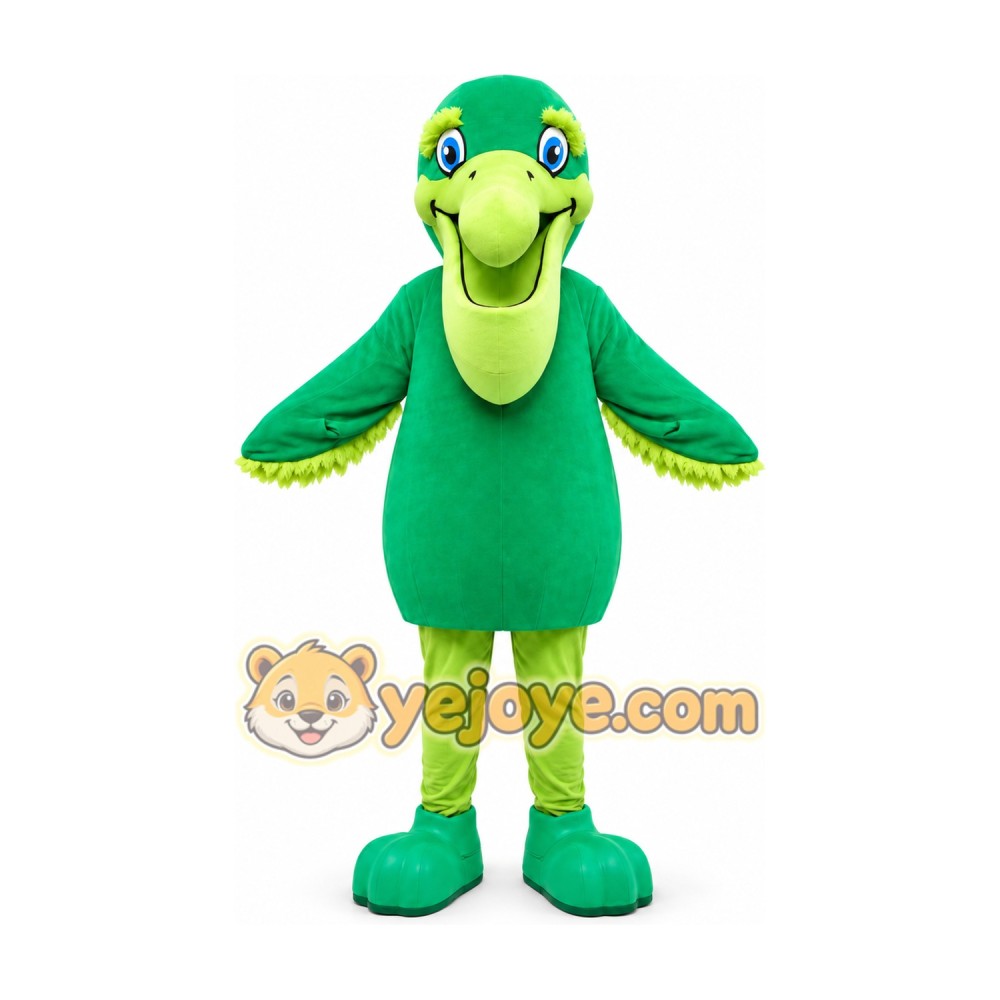 Green Bird Mascot Costume Green Bird Mascot Costume