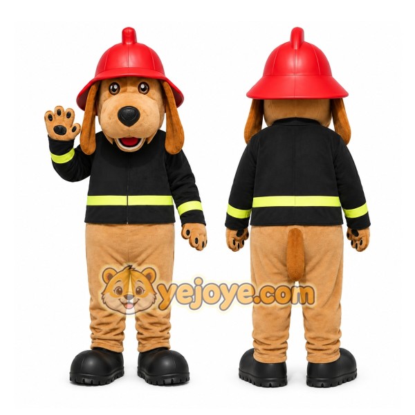 Firefighter Dog Mascot Costume