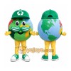 Green Earth Mascot Mascot Costume Green Earth Mascot Mascot Costume