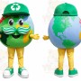 Green Earth Mascot Mascot Costume