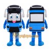 Blue Bus Mascot Costume Blue Bus Mascot Costume