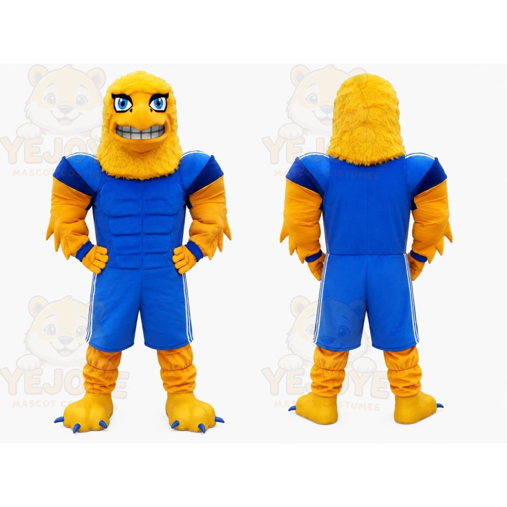 Yellow Sports Bird Mascot Costume