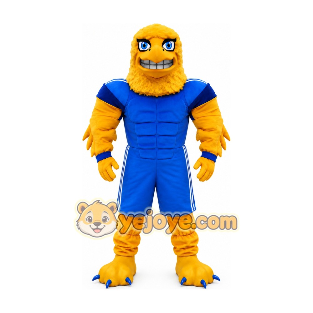 Yellow Sports Bird Mascot Costume Yellow Sports Bird Mascot Costume