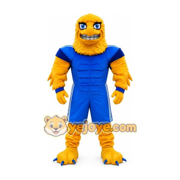 Yellow Sports Bird Mascot Costume