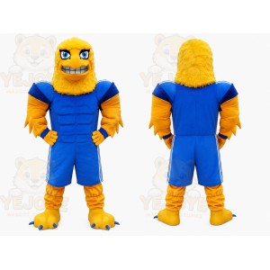 Yellow Sports Bird Mascot Costume