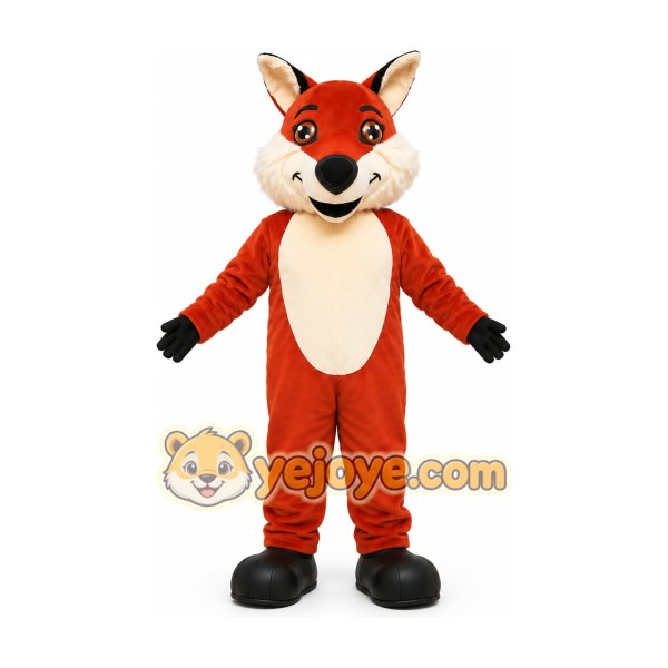 Orange Fox Mascot Costume