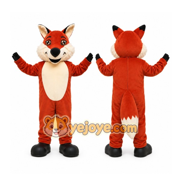 Orange Fox Mascot Costume